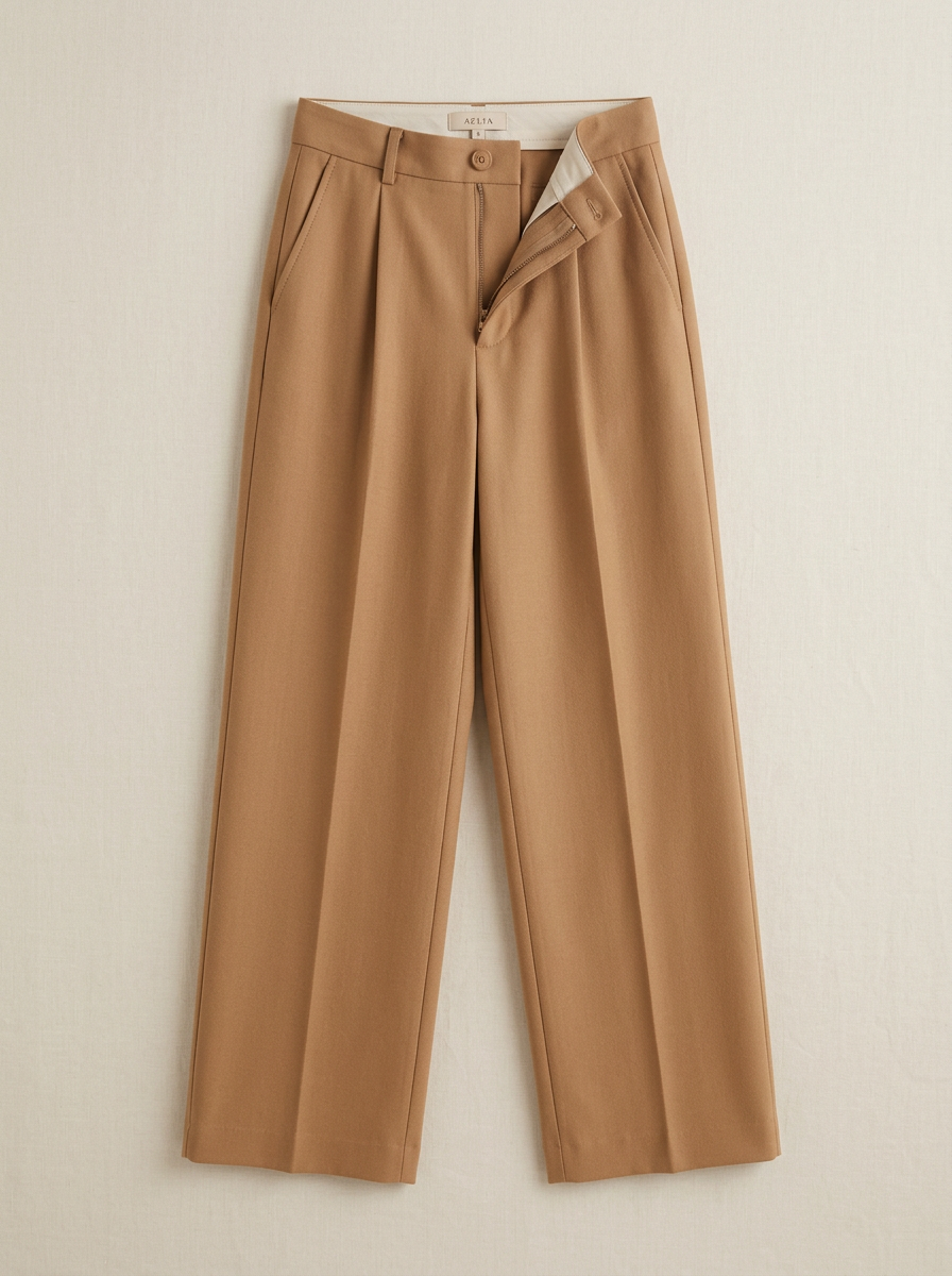High-Waist Wide-Leg Trousers